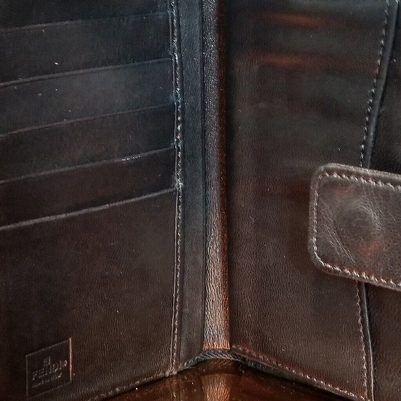 Authentic Fendi Black Leather and Canvas Bi-Fold Wallet - Picture 6 of 13